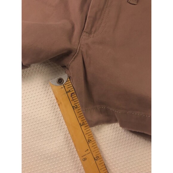 ELLE Paris Brown Casual Cotton Summer Mid Rise Shorts Size 2 Women’s NWT - Picture 7 of 15